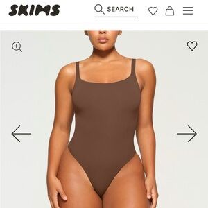 Skims Fits Everybody Brown Bodysuit